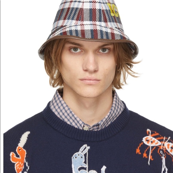 NWT AUTHENTIC Gucci mirror bucket hat Sz Medium - Picture 4 of 11